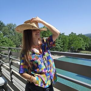 Doncaster Multicolor Patchwork Button Down Shirt